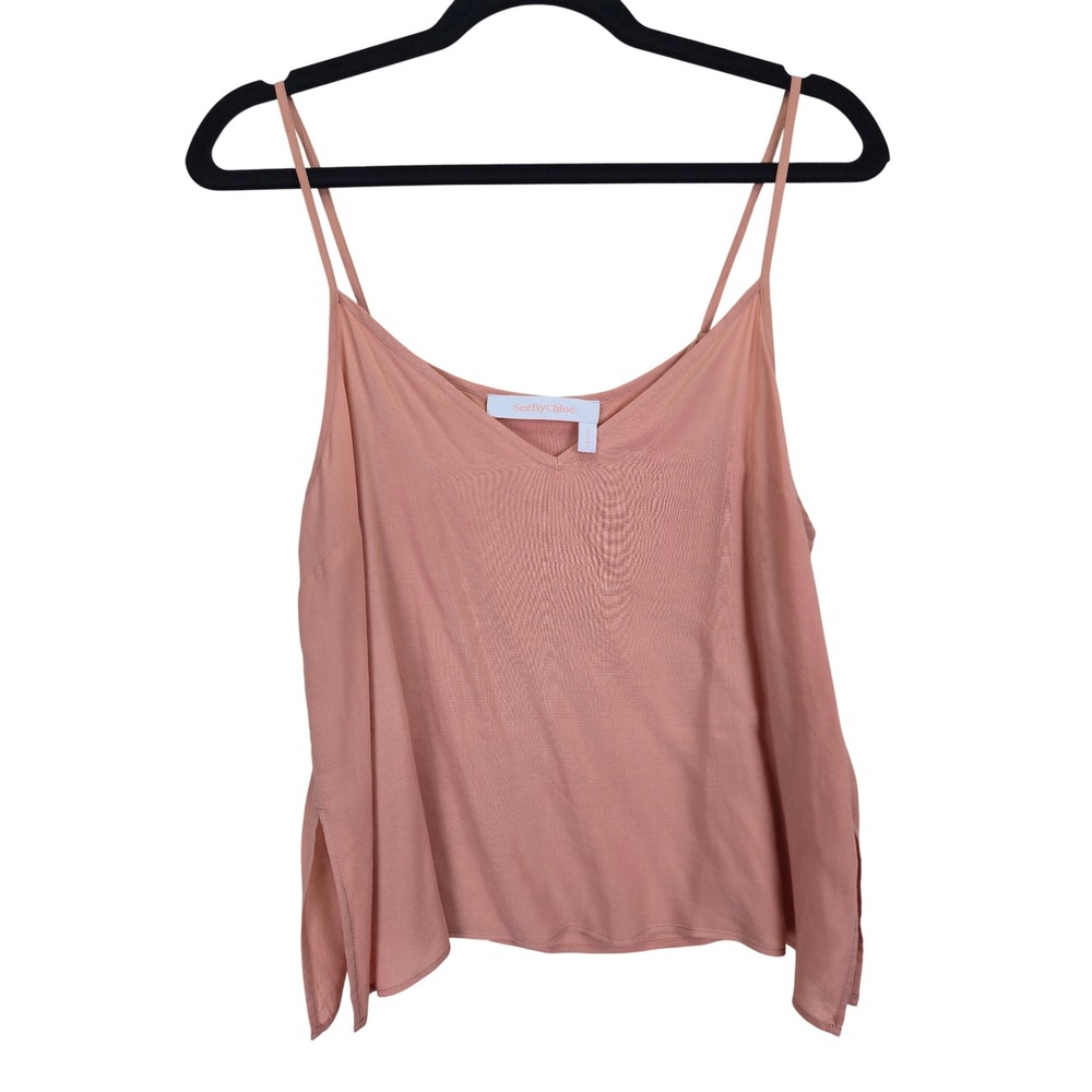 See By Chloé‎ Womens Cami Top Size 6 (38) Sleeveless Tank Top Cropped Bohemian